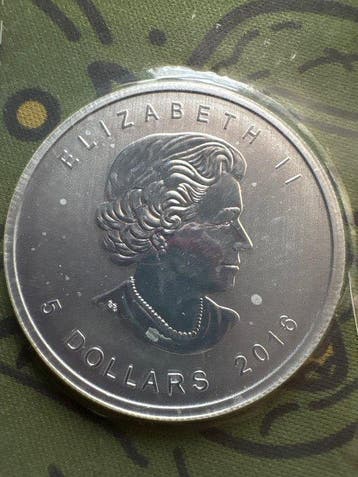 Canada. 5 Dollars 2016 (Zonder minimumprijs)