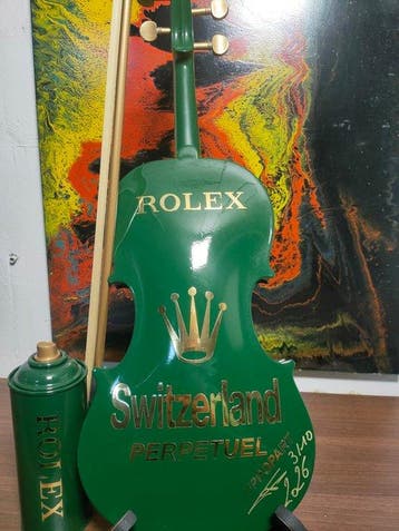 fp pop art - Rolex Violon et Capsule 60 cm luxury green