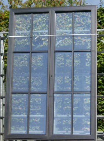 pvc terrasraam , raam , chassis 160 x 240 zwart ral 9005, Ophalen of Verzenden, Deurkozijn