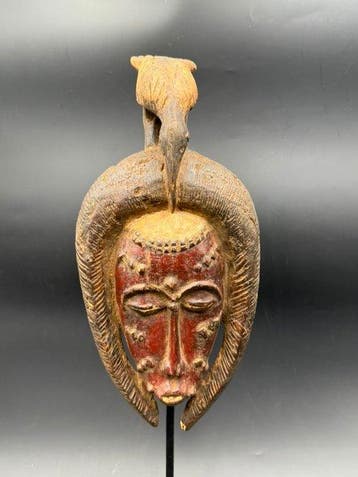Prachtig vrouwelijk masker - Baule - Ivoorkust (Zonder