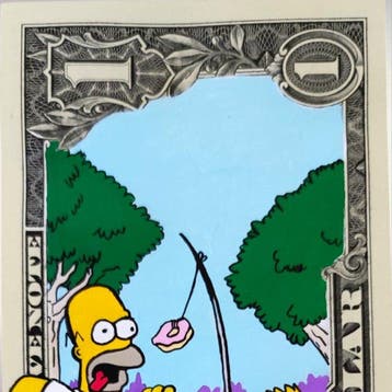 TOONS - COACH CHASE — HOMER & BART SIMPSON — THE SIMPSONS —