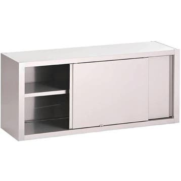 Wandkast | RVS | Schuifdeuren | Diepte 400 | Hoogte 660 |, Verzenden