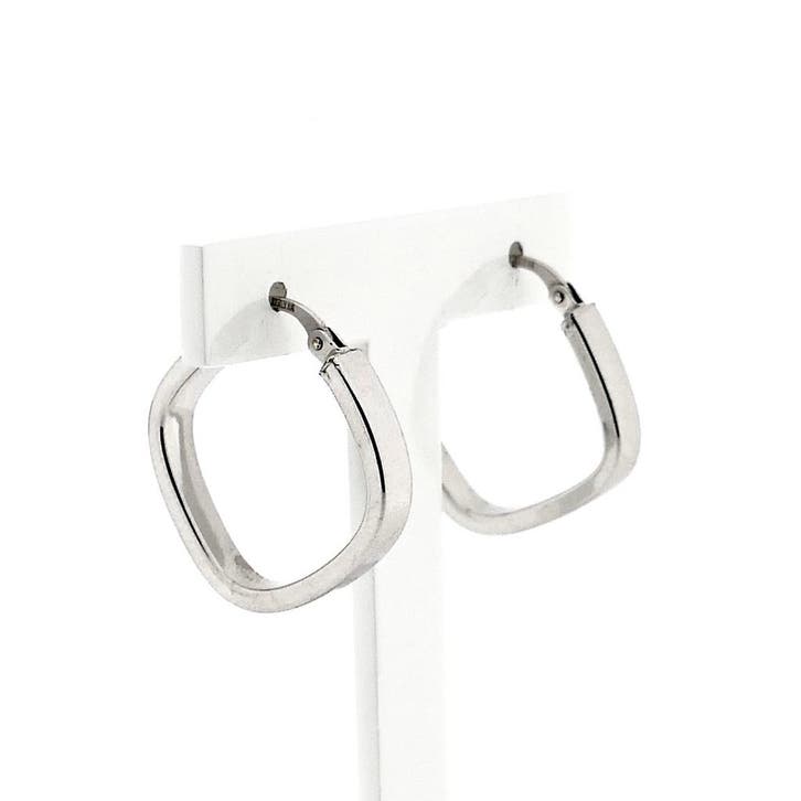 9 karaat oorringen; Ø 23,9 mm (Oorbellen), Handtassen en Accessoires, Oorbellen, Wit, Gebruikt, Goud, Ophalen of Verzenden