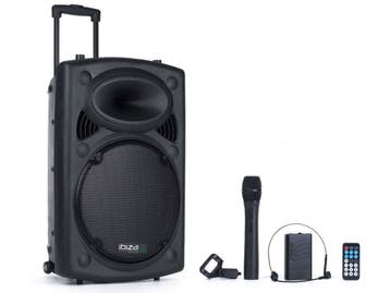 IbizaSound PORT15VHF-BT Mobiele Luidspreker Box 800W, Nieuw