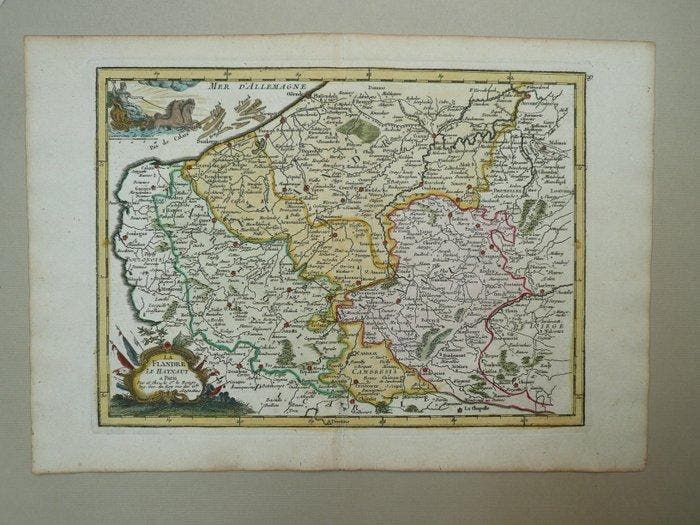België - Vlaanderen / Henegouwen; George Louis le Rouge - La, Livres, Atlas & Cartes géographiques