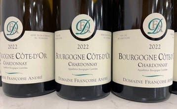 2023 Domaine Françoise André, Bourgogne Côte dOr Chardonnay, Nieuw