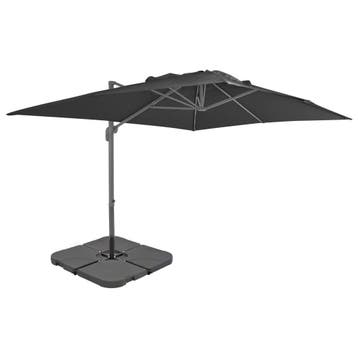 vidaXL Parasol met draagbare voet antracietkleurig, Verzenden