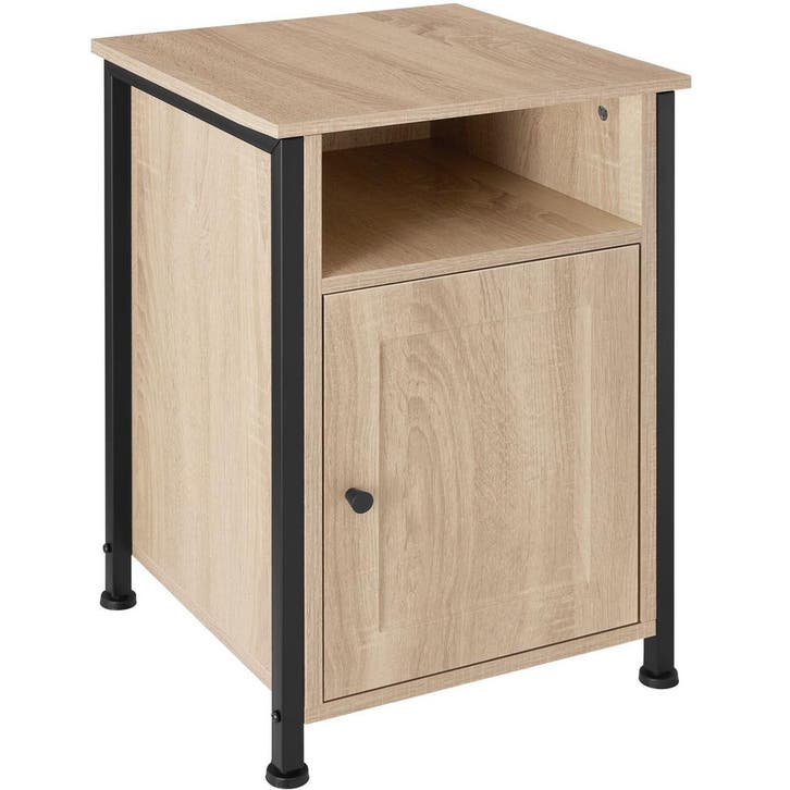 tectake Nachtkastje Blackburn 40x42x60,5cm - Industrieel lic, Maison & Meubles, Tables | Tables d'appoint, Envoi