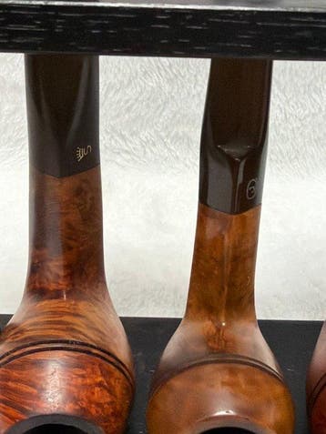 Luxe Vintage Pijpen Set (4x) incl. Houten Pijpenrek met, Nieuw
