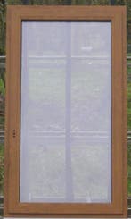 pvc raam , chassis , venster , kozijn 89 x 167 gouden eik, 75 tot 150 cm, Kunststof, Raamkozijn, Nieuw