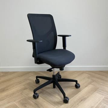 Sitland ergonomische bureaustoel, antraciet - zwart, Ergonomisch, Gebruikt, Zwart, Bureaustoel