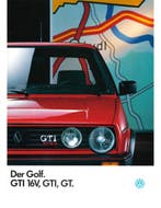1987 VOLKSWAGEN GOLF GTI 16V BROCHURE DUITS, Ophalen of Verzenden