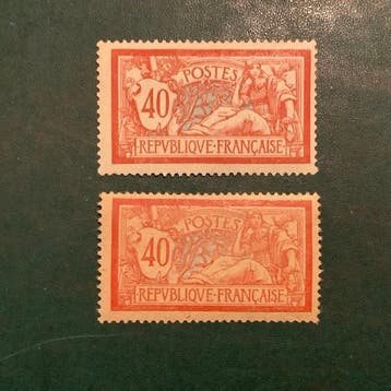 France 1900 - 40 cent Merson sur papier ordinaire et GC -