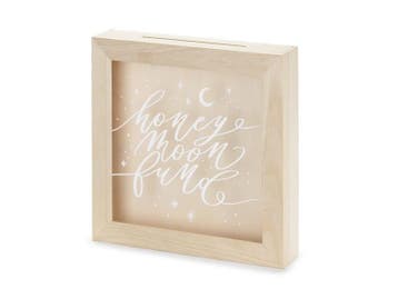 Houten Gelddoosje Bruiloft 30cm, Verzenden, Nieuw