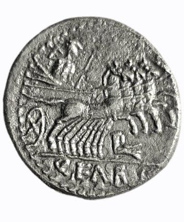 Romeinse Republiek. Q. Fabius Labeo. 109 BC. Denarius Roma