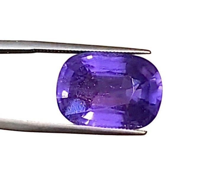 1 pcs Paars Saffier - 16.79 ct - Gem research Swiss Lab, Handtassen en Accessoires, Edelstenen