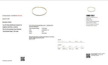 Zonder minimumprijs - Tennis armband - 14 karaat Geel goud -