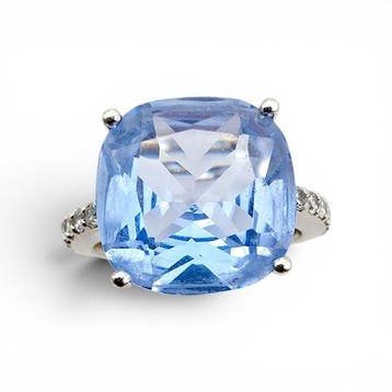 Sans prix de réserve - Bague Argent - Topaz (Certifié), Nieuw