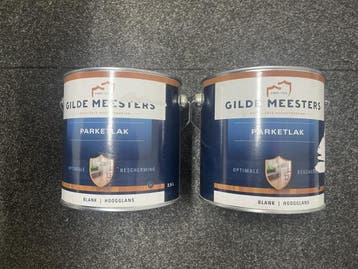 Veiling - 2x Gilde Meesters Parketlak Blank Hoogglans – pa, Nieuw
