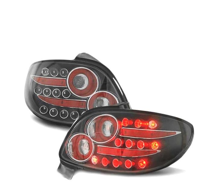 FEUX ARRIÈRE POUR PEUGEOT 206 98- LED NOIR, Autos : Pièces & Accessoires, Éclairage, Envoi