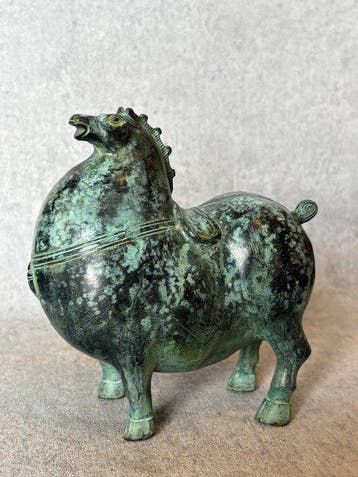 Bijzonder Tang-Dynastie stijl paard - Bronze - Chine (Sans
