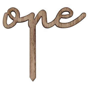 1 Jaar Cupcake Toppers 6st, Verzenden
