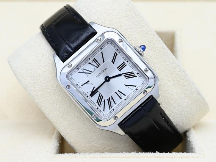 Cartier Santos Ref. WSSA0023 Year 2025 (Box & Papers), Bijoux, Sacs & Beauté, Montres | Hommes, Enlèvement ou Envoi