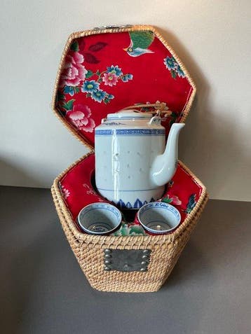 Theeservies - Porselein - Chinees Theeservies