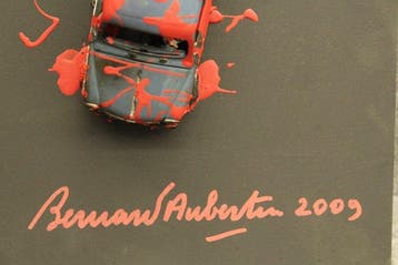 Bernard Aubertin (1934-2015) - Voiture Brulée