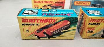 Matchbox 1:64 - Voiture miniature (4) - Monteverdi Hai; Big, Hobby en Vrije tijd, Nieuw