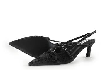 Steve Madden Slingbacks in maat 37 Zwart, Verzenden, Zwart, Steve Madden, Zo goed als nieuw