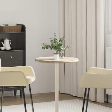vidaXL Tafelblad Ø50x2,5 cm marmer crèmekleurig, Verzenden, Nieuw