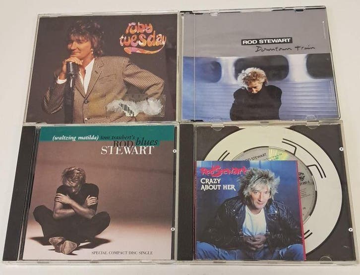 Bundel van 4 Rod Stewart CD Singles, Cd's en Dvd's, Cd's | Rock, Verzenden