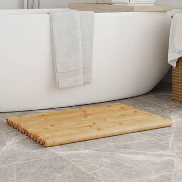vidaXL Badmatten 2 st 70x50 cm bamboe, Verzenden, Nieuw