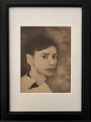 Jan Mankes (1889-1920) - Zelfportret, Antiquités & Art