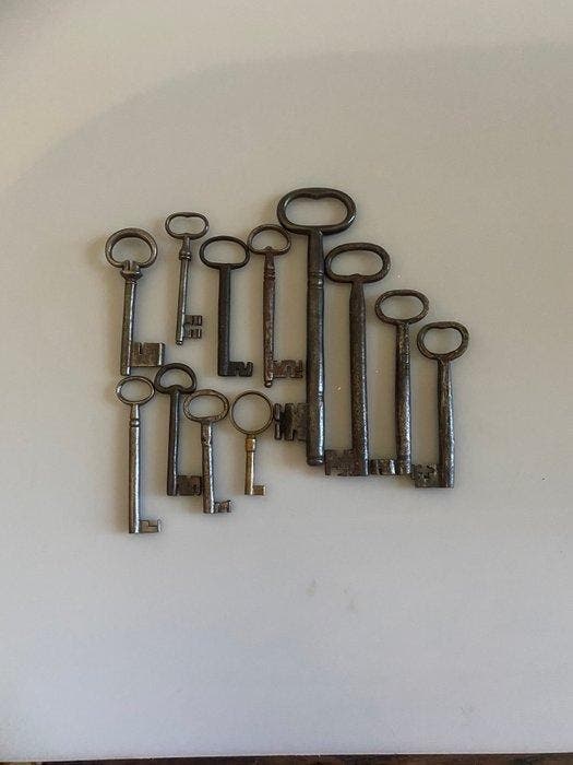 Clé (12) Antique - clés de la porte dentrée, porte, Antiquités & Art, Antiquités | Autres Antiquités