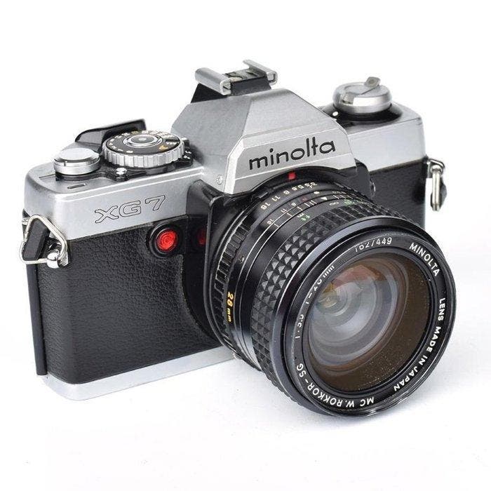 Minolta XG 7 + MC W.Rokkor-SG 3,5/28mm + MD Rokkor-X, TV, Hi-fi & Vidéo, Appareils photo analogiques