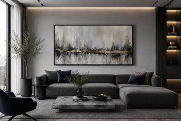 Jelena Kundich - Gold City - Original Abstract Painting -