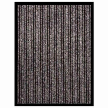 vidaXL Deurmat 60x80 cm gestreept beige, Verzenden, Nieuw