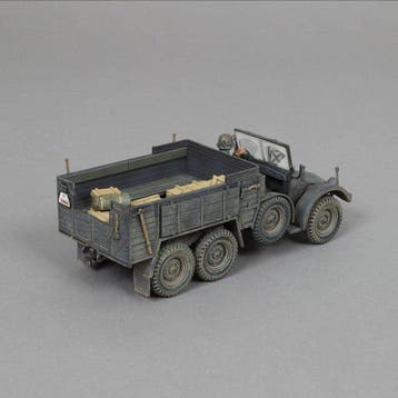 Thomas Gunn - Figuur - Duitse grijze KRUPP truck - Hars
