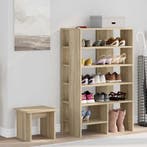 vidaXL Schoenenkast met plank met opslag 2 pcs Sonoma Eik, Verzenden, Nieuw