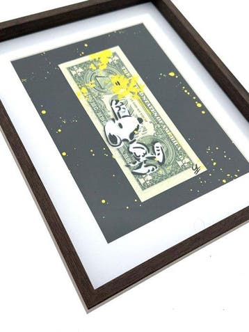 WhyCreationz (XX-XXI) - Snoopy x Woodstock (Banksy inspired), Antiek en Kunst, Kunst | Schilderijen | Modern