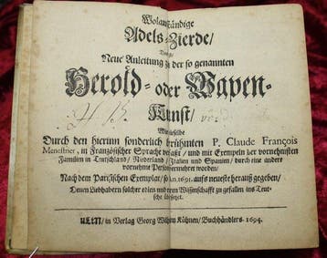 Claude Francois - Anleitung zur Wappenkunst - 1694-1713