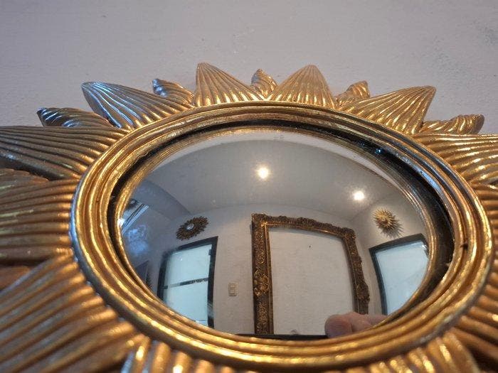 Miroir mural - Résine - Miroir soleil convexe, Antiquités & Art, Curiosités & Brocante