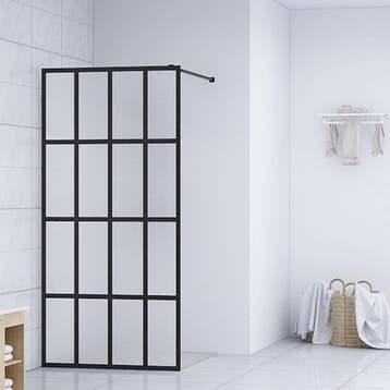 vidaXL Inloopdouchewand 140x195 cm mat gehard glas, Verzenden