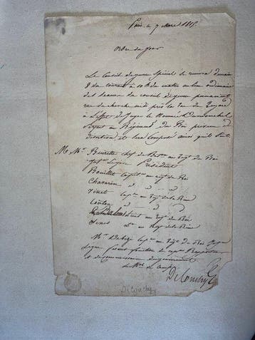 [Napoléon] Vincent Marcel Deconchy, baron, général - Rare
