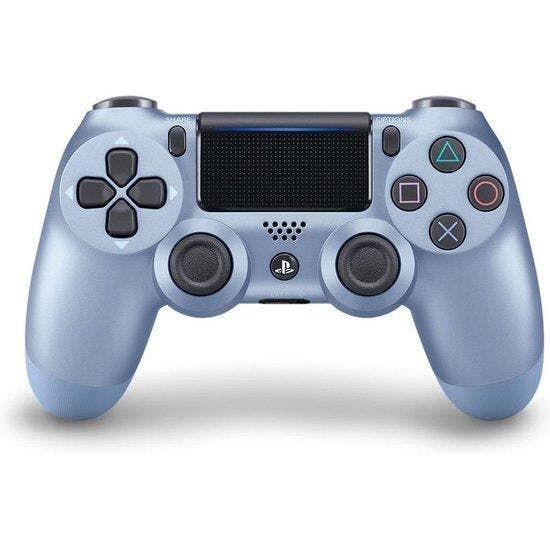 Playstation 4 / PS4 Controller DualShock 4 Titanium Blue V2, Games en Spelcomputers, Spelcomputers | Sony PlayStation 4, Zo goed als nieuw
