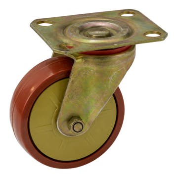 Orginele zwenkwielen Deense kar 125 mm ZW003, Doe-het-zelf en Bouw, Zwenkwielen, Zo goed als nieuw
