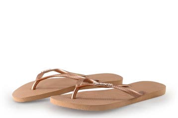Havaianas Slippers in maat 40 Beige, Kleding | Dames, Slippers, Verzenden, Beige, Zo goed als nieuw