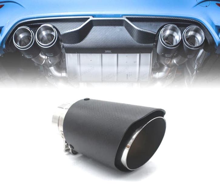 EMBOUT DÉCHAPPEMENT EN CARBONE UNIVERSEL TYPE AKRAPOVIC 60M, Auto-onderdelen, Uitlaatsystemen, Verzenden